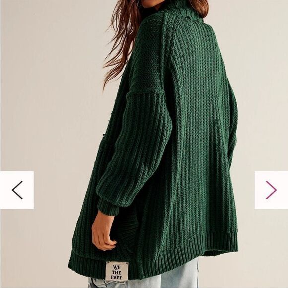 New We The Free Wonderful You Cardi Green XS - Picture 6 of 7